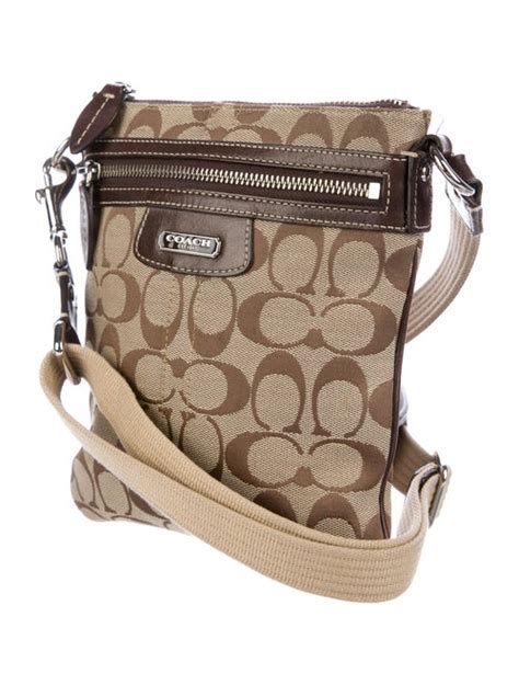 coach monogram crossbody bag.